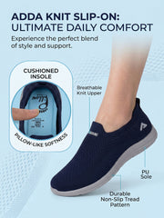 ADDA SOFTWALK-1 Women Comfortable & Breathable Knit Walking Sneakers
